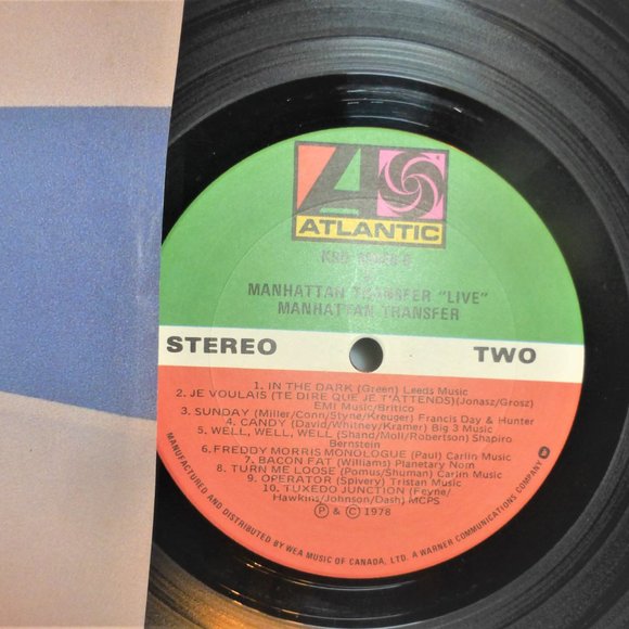 1st Press 1978 MANHANTTAN Transfer LIVE Vinyl LP Record Wee Music Canada - Picture 3 of 6